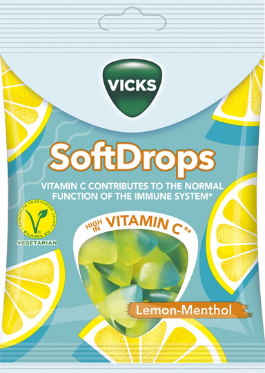 Vicks Soft Drops Lemon 90 gr