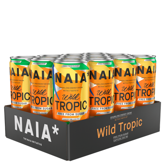 12 x NAIA* Energy Drink, 330 ml, Wild Tropic BCAA