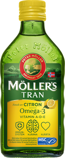 Möllers tran citron 250 ml