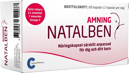 Natalben Amning Multivitamin Amning, 60 st