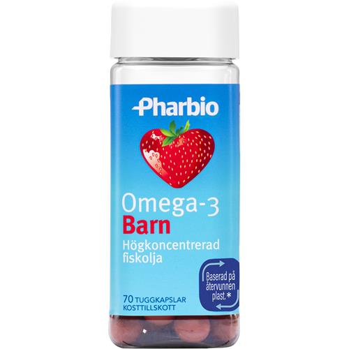 Pharbio Omega 3 Barn, 70 st