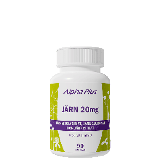 Järn 20 mg, 90 kapslar