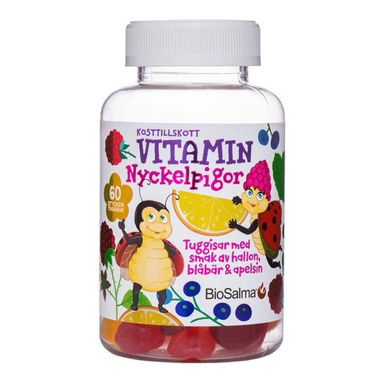 BioSalma Biosalma Nyckelpiga Multivitamin 60 tuggtabletter
