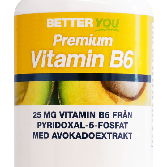 BETTER YOU Better You Premium Vitamin B6 100 kapslar