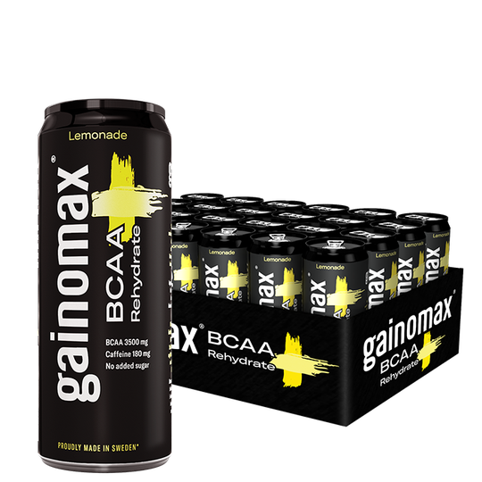 24 x Gainomax BCAA+Rehydrate, 330 ml, Lemonade