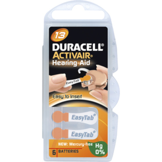 Duracell Activair batteri MF 13 6 st
