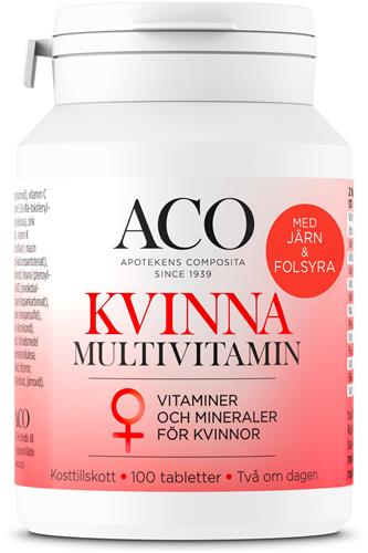 ACO Kvinna Multivitamin, 100 st