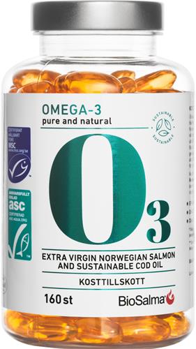 BioSalma Omega-3 800mg MSC/ASC, 160 st
