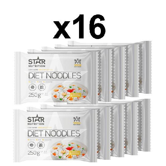 16 x Diet Noodles, 250 g, BIG BUY