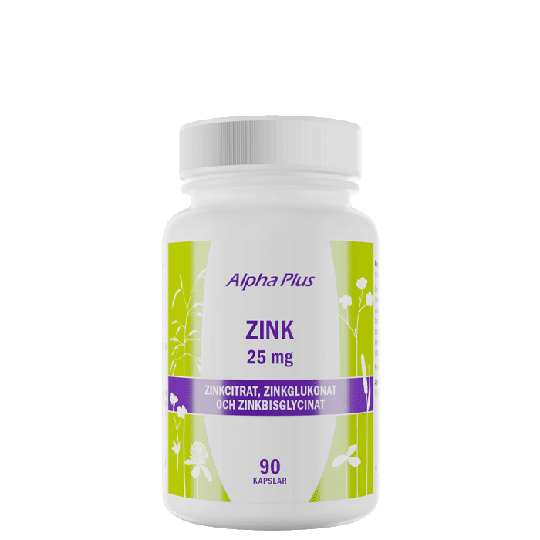 Zink 25 mg, 90 kapslar