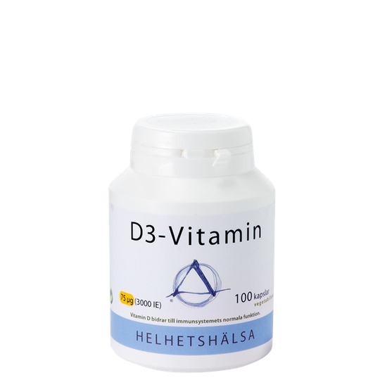 D3-vitamin, 3000IE (75 mcg), 100 kapslar