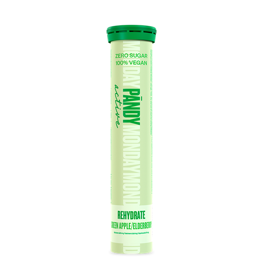 Pändy Rehydrate Effervescent, 20 tablets, Green Apple/Elderberry