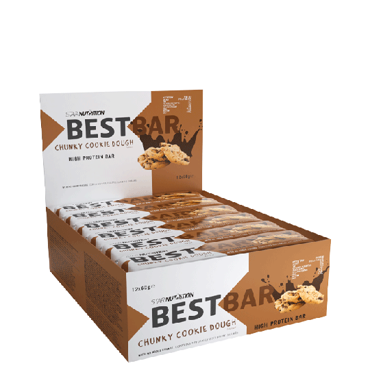 12 x Best Bar, 60 g, Chunky Cookie Dough