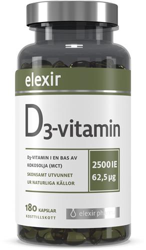 Elexir Vitamin D3, 180 st
