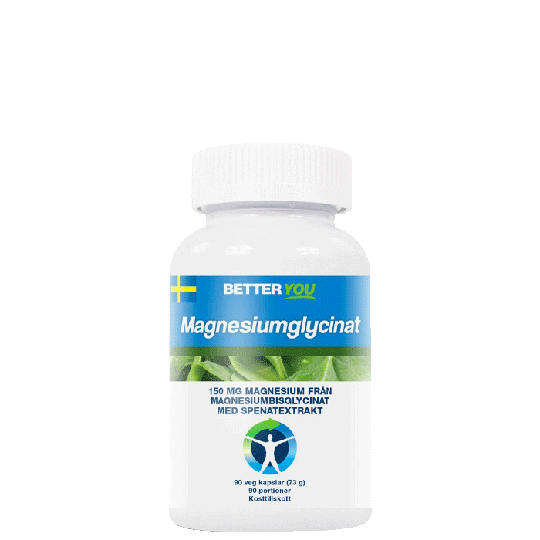 Magnesiumglycinat, 90 kapslar