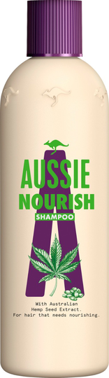 Aussie Nourish Hemp Shampoo 300 ml