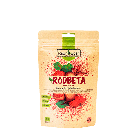 Rödbeta, Ekologiskt Rödbetspulver, 200 g
