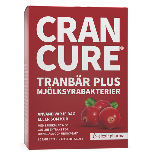 Elexir Pharma Cran Cure Tranbär Plus För Magenr 60 tabletter