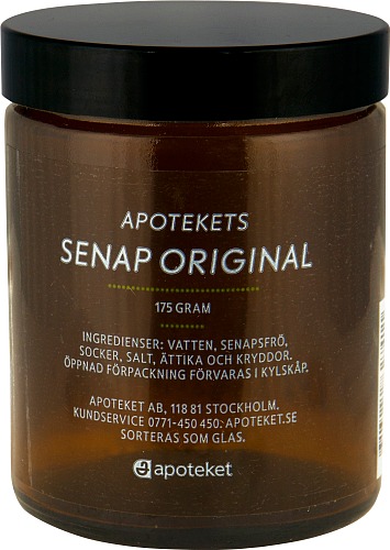 Apoteket Senap Original Glasburk, 175 g