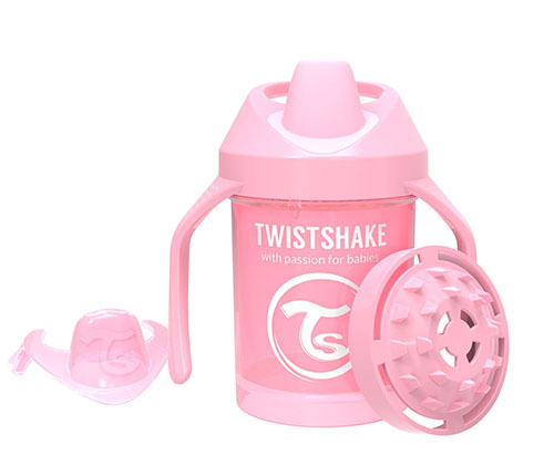 Twistshake Mini Cup 230ml 4m+ Pastel Pink, 1 st