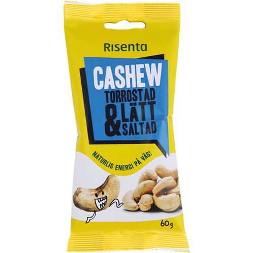 Risenta Cashew Rostade & Saltade, 60 g