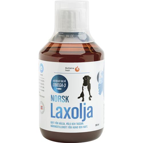BioSalma fresh NorskLaxolja Norsk Laxolja Hund & Katt, 300 ml