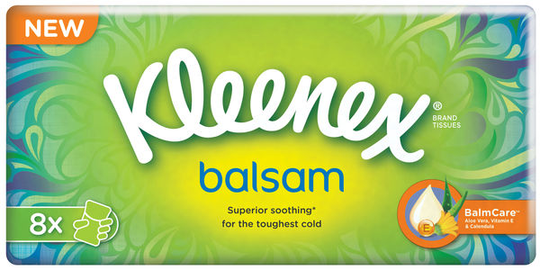 Kleenex Balsam Näsduk 8-pack 8 x 9 st