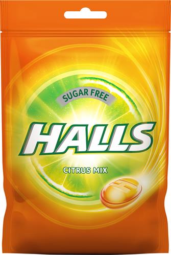 Halls Citrus Mix Sugar Free, 65 g
