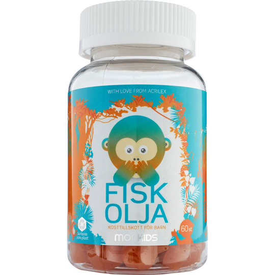 Monkids Fiskolja 60 st