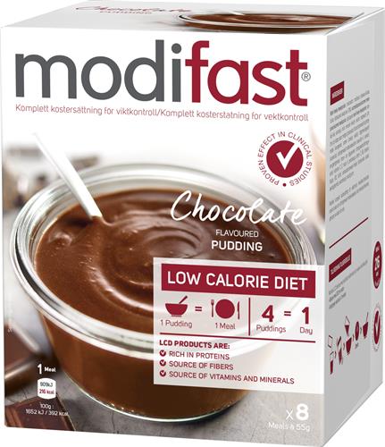 Modifast pulver Chokladpudding, 8 x 55 g