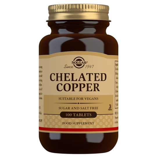 Solgar Chelated Copper 100 tabletter