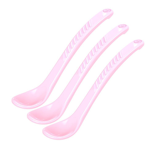 Twistshake 3x Feeding Spoon 4m+ Pastel Pink, 3 st