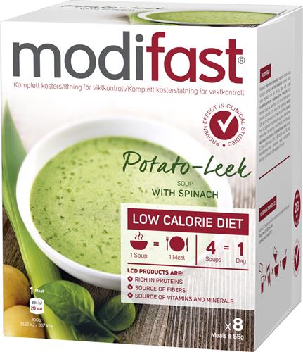 Modifast pulver Potatis/Purjolök, 8 x 55 g