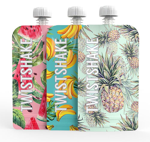 Twistshake 3x Squeeze Bag 220ml, 3 st