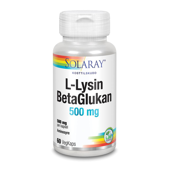 Solaray L-Lysin & BetaGlukan 60 kapslar