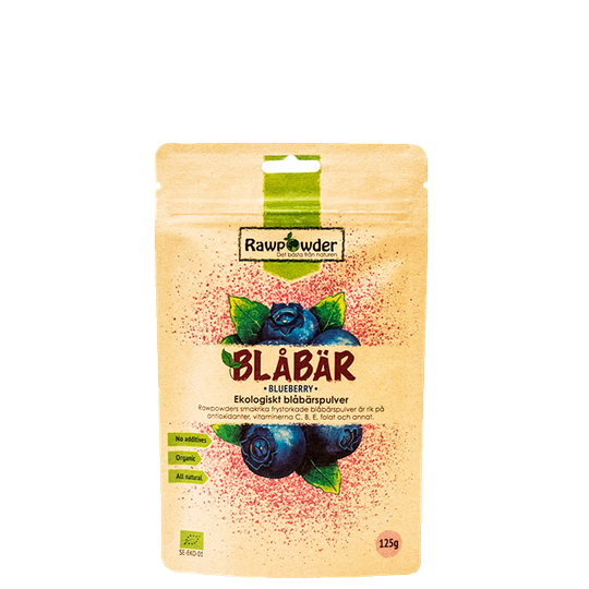 Blåbärspulver EKO, 125 g
