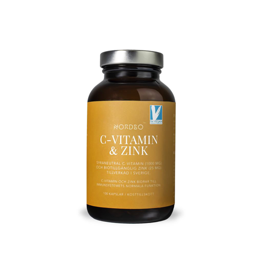 Nordbo C-vitamin & Zink 100 Kapslar
