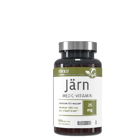 Järn med C-vitamin, 100 tabletter
