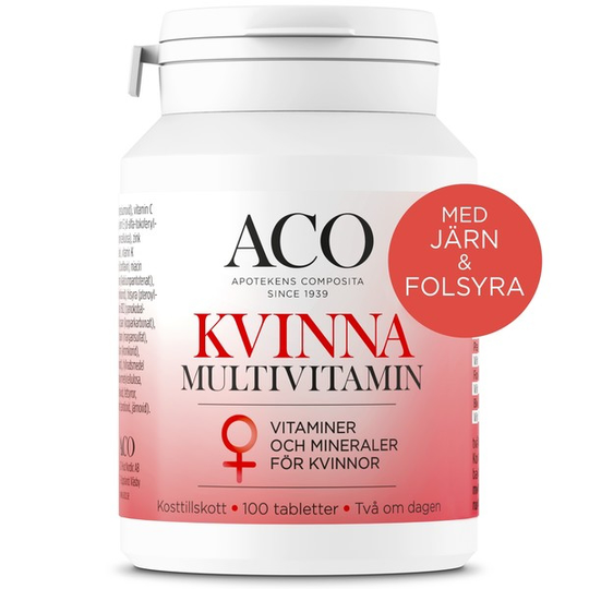 ACO Kvinna Multivitamin 100 tabletter