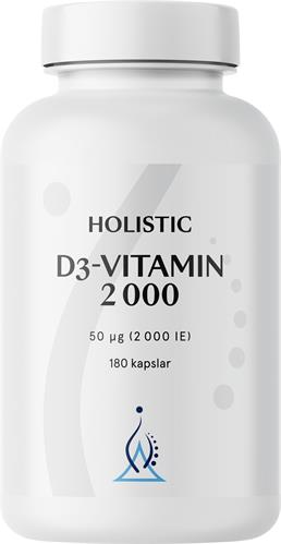Holistic D3-vitamin 2000, 180 st