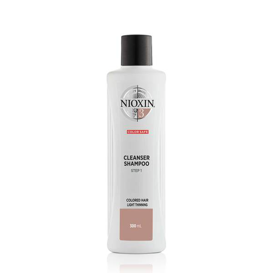 Nioxin System 3 Cleanser Schampo för fint och tunt färgat hår 300 ml