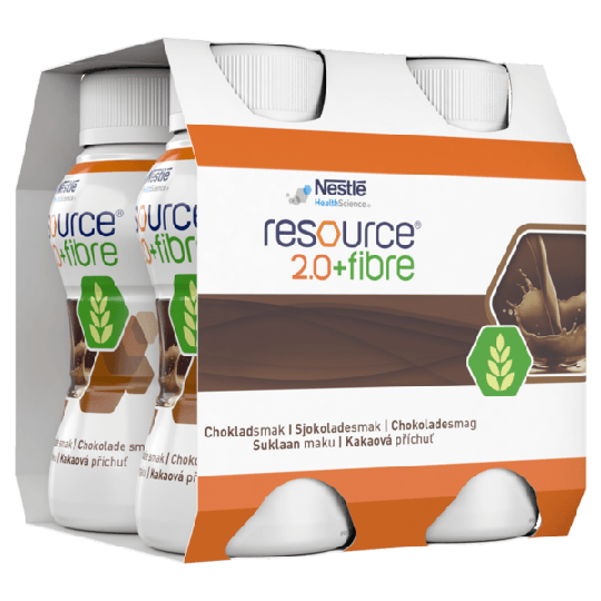 Resource 2.0+FIBRE Choklad 4 x 200 ml