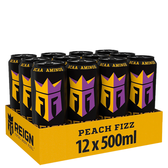 12 x Reign Energy, 50 cl, Peach Fizz