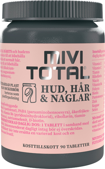 Mivitotal Hud, hår & naglar 90 st