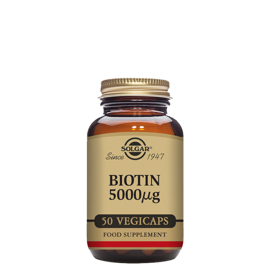 Biotin 5000 mcg, 50 kapslar