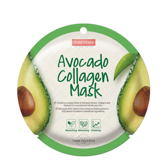 Purederm Avocado Collagen Mask 1 st