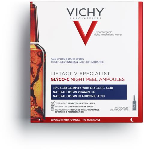 Vichy Liftactiv Specialist Glyco-C Night peel ampoules, 10 st