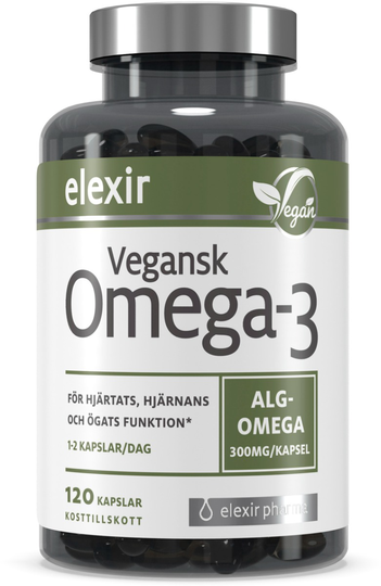 Elexir Pharma Omega-3 Vegansk 120 styck