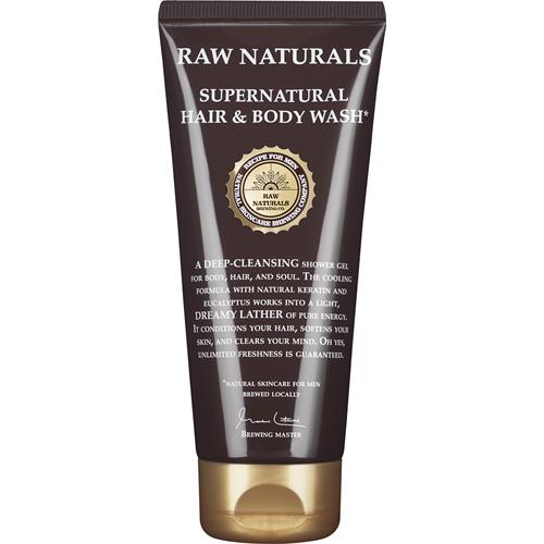 Raw Naturals 3 in 1 Supernatural Hair&Body Wash, 200 ml