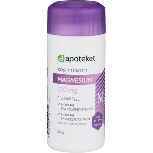 Apoteket Magnesium 120 mg, 60 st